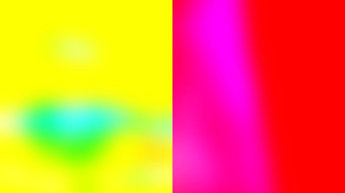 模糊的彩色明亮的灯光在渐变的背景。无缝循环镜头。软梯度背景与四种颜色交叉在一起。流畅的彩色平滑动画。