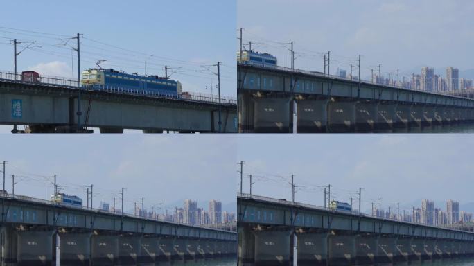 跨海大桥火车头检测轨道
