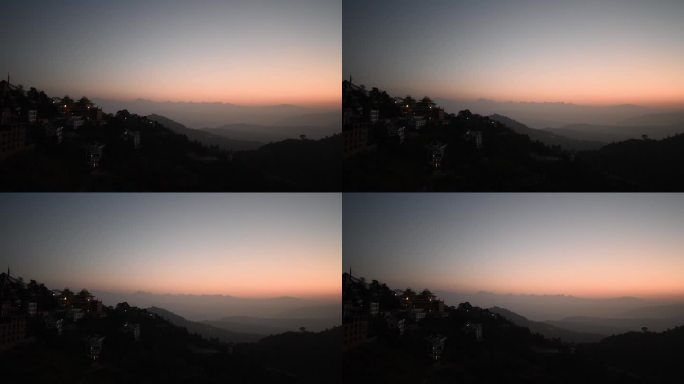 尼泊尔南摩布达创古寺清晨风景