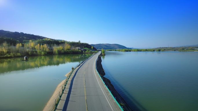 航拍4K淅川丹江水库