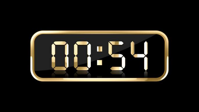 4K金色液晶数字计时器通道90秒钟