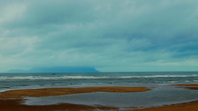 大海暴风雨 青岛台风天气 西海岸新区台风