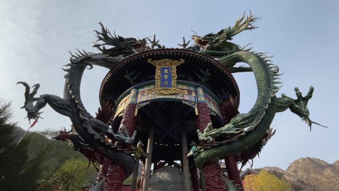 北京门头沟白瀑寺白瀑禅寺辽代古刹魔幻古刹