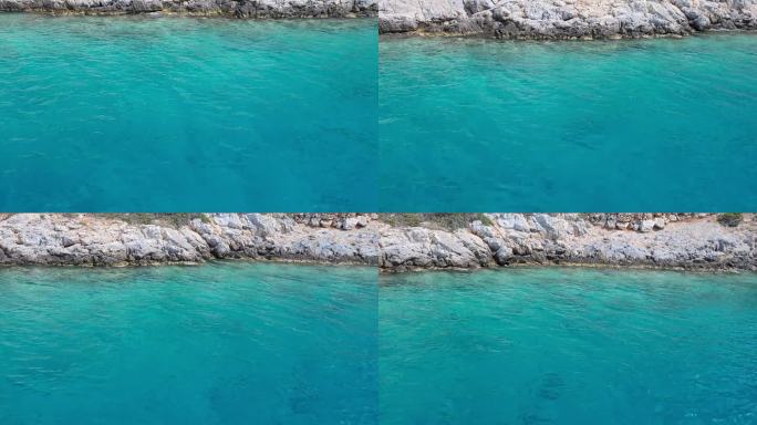 小基克拉迪群岛绿松石般的海水和海岸
