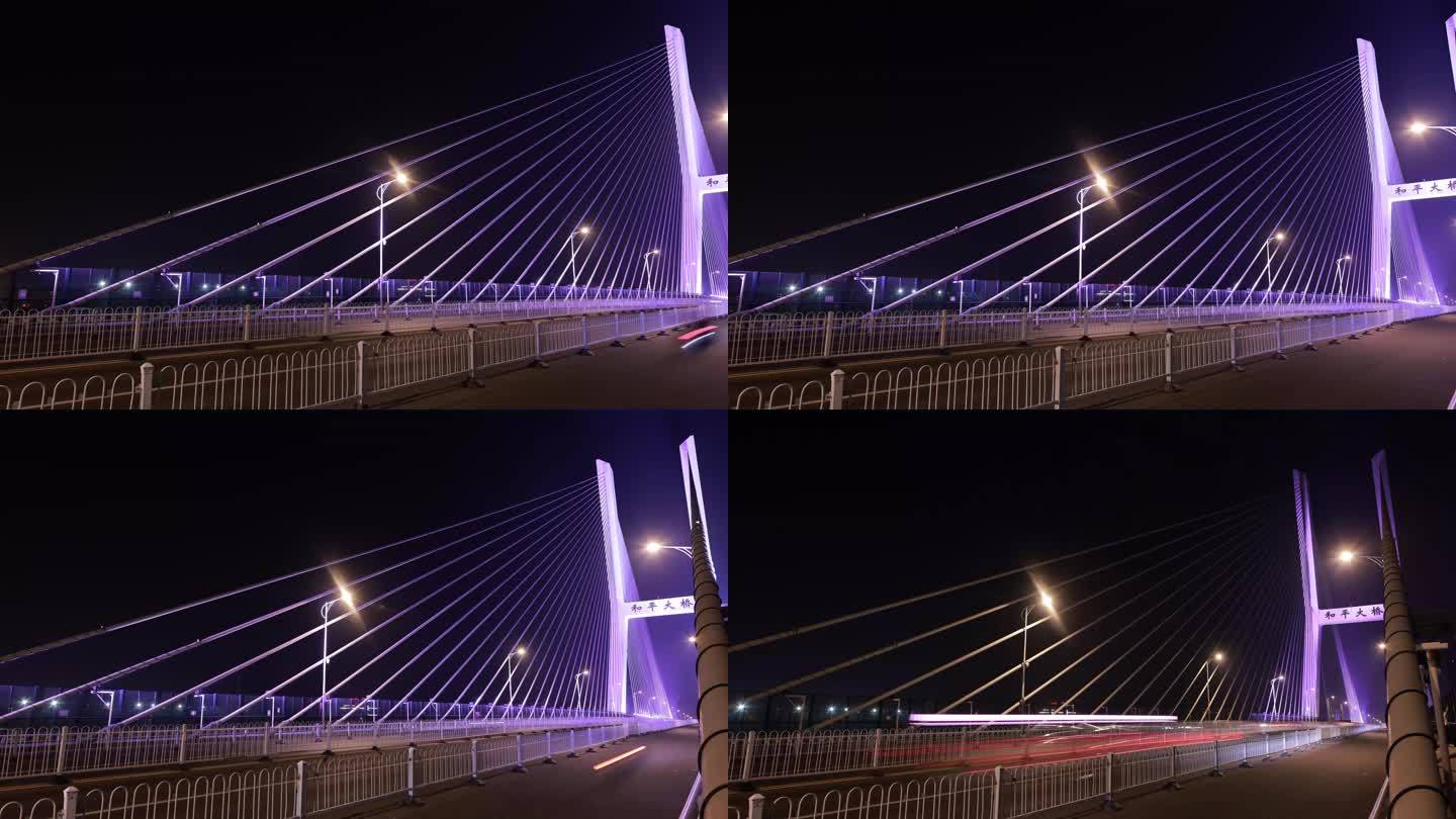 徐州 和平大桥 夜景延时摄影 8K