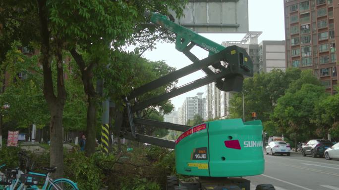 市政绿化树枝修剪 公路养护 绿化修剪工人