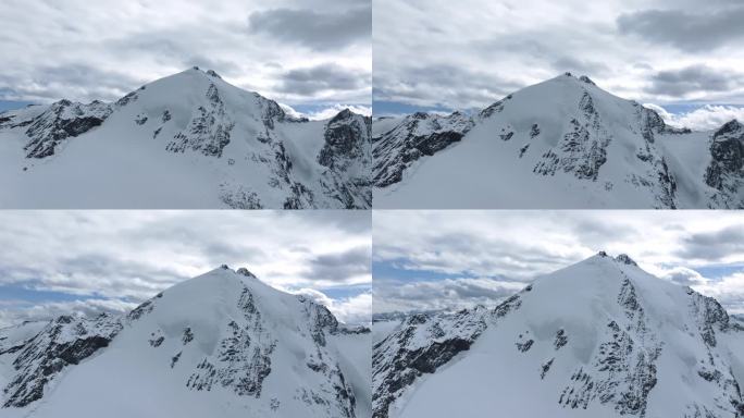 登顶雪山航拍