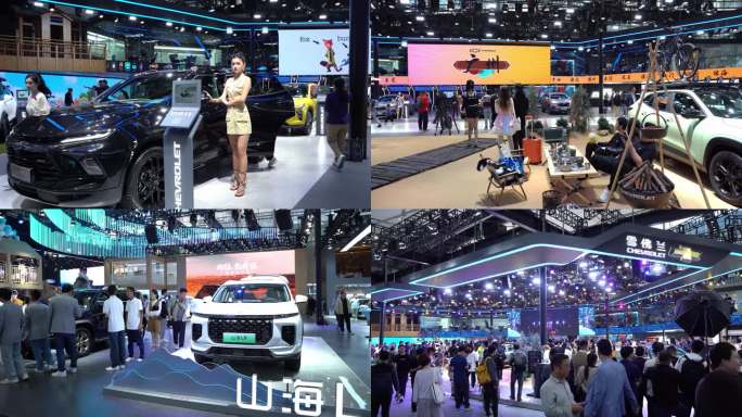 广州琶洲国际车展4k视频素材