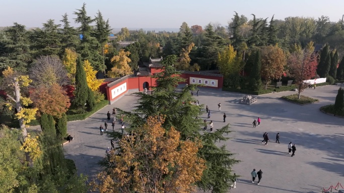 航拍洛阳白马寺