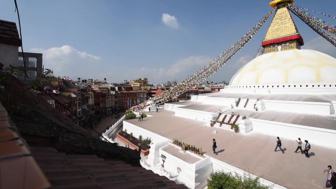 尼泊尔南摩布达创古寺建筑