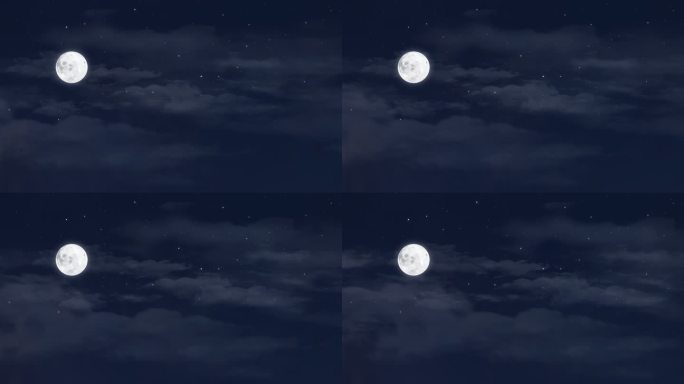 夜晚月亮 明月 中秋 月圆 云中月 满月