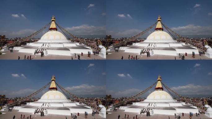 尼泊尔南摩布达创古寺建筑