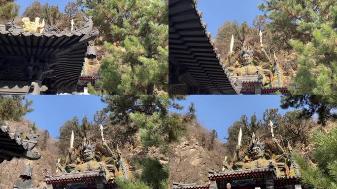 北京门头沟白瀑寺白瀑禅寺辽代古刹魔幻古刹