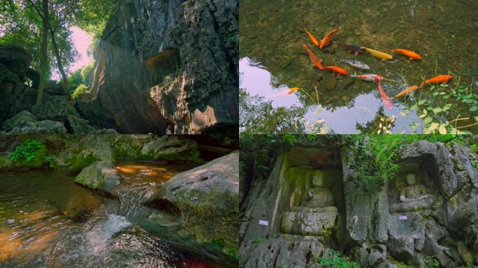 杭州灵隐寺飞来峰景区石刻造像9