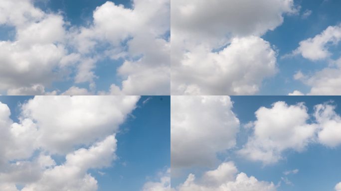 蓝天云彩延时摄影