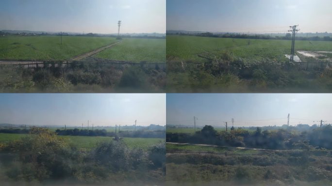 成都坐高铁到西双版纳沿途-四川乡村风景