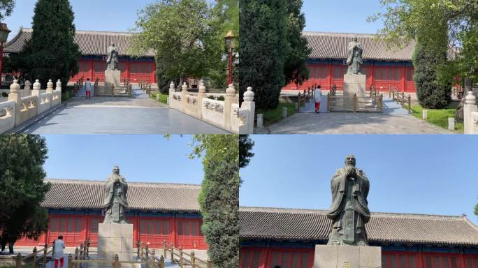 北京孔庙与国子监博物馆孔庙孔子雕像国子监