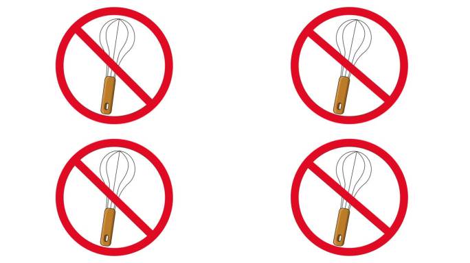 禁止图标和打蛋器图标的动画