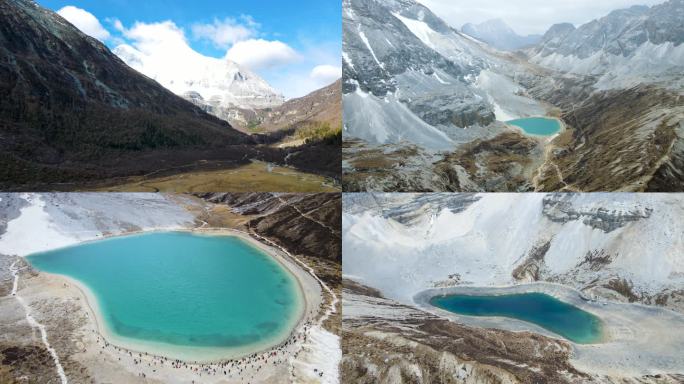 川西稻城亚丁雪山海子航拍