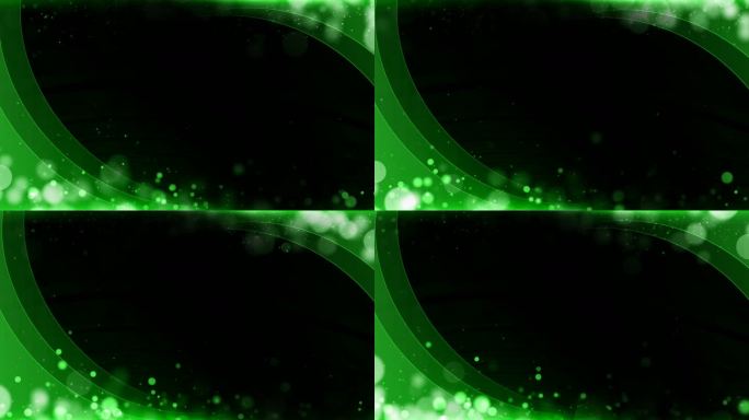 4K绿色线条粒子边框通道循环视频遮罩