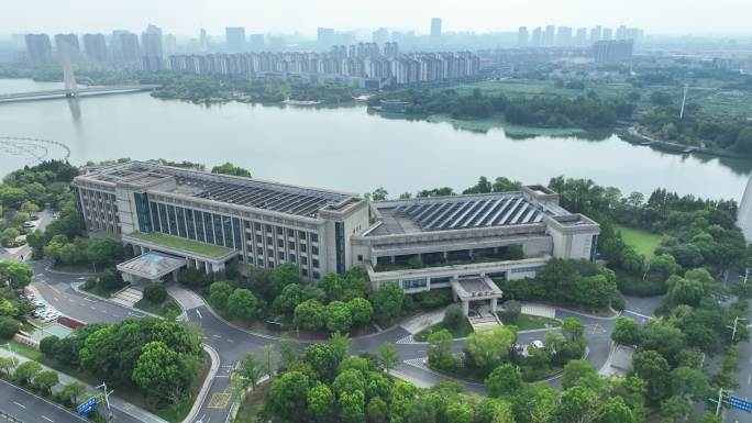 江苏省张家港沙洲湖酒店航拍