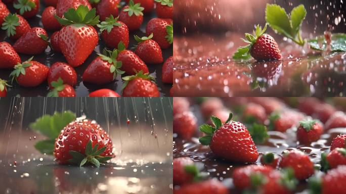清新可人的草莓实拍
