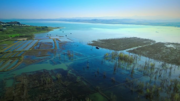 航拍4K淅川丹江水库