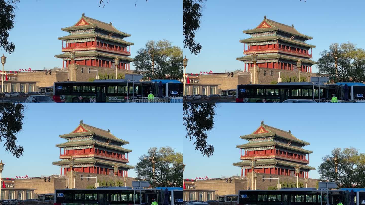 北京前门大街前门楼子前门正阳门古建筑