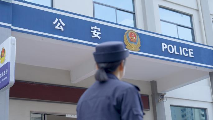 仰望警徽 公安警察信仰 警察意象性镜头