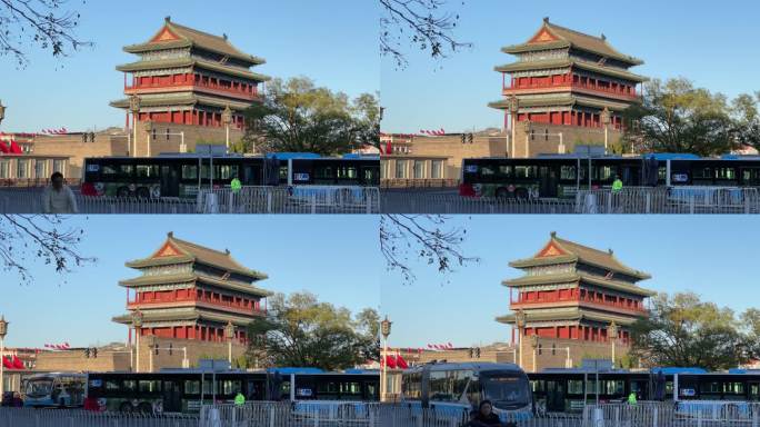 北京前门大街前门楼子前门正阳门古建筑