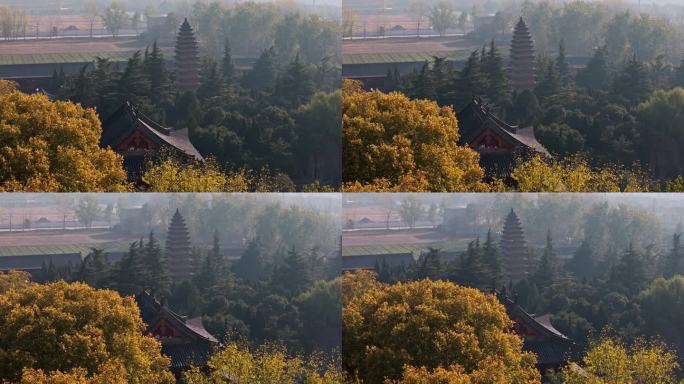 航拍洛阳白马寺