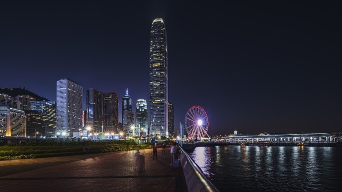 香港中环海滨夜景