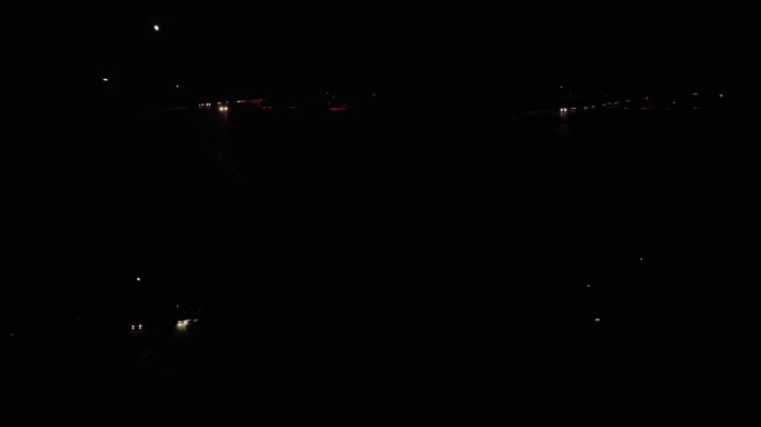 夜间高速公路洛杉矶黑暗驾驶车牌09多摄像头后视加州美国