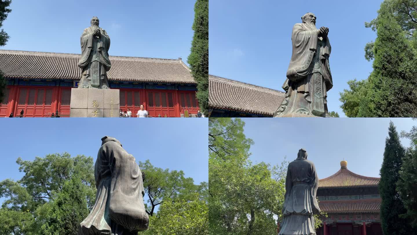 北京孔庙与国子监博物馆孔庙孔子雕像国子监