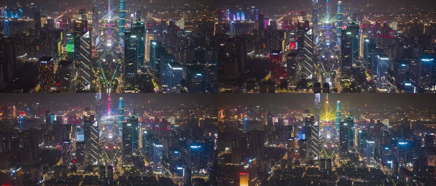 2.35国际灯光节珠江新城中轴线延时夜景