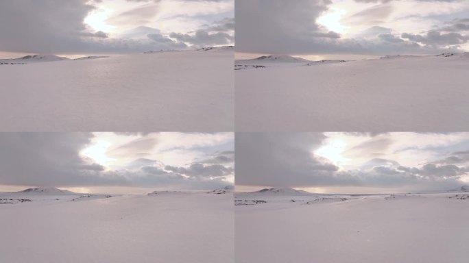 东方快车(Dogu Ekspresi)在冬季摄影，卡尔斯土耳其(土耳其)