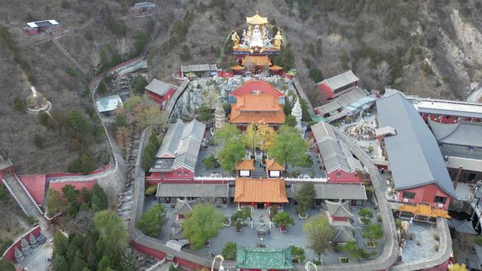 北京门头沟白瀑寺白瀑禅寺辽代古刹魔幻古刹