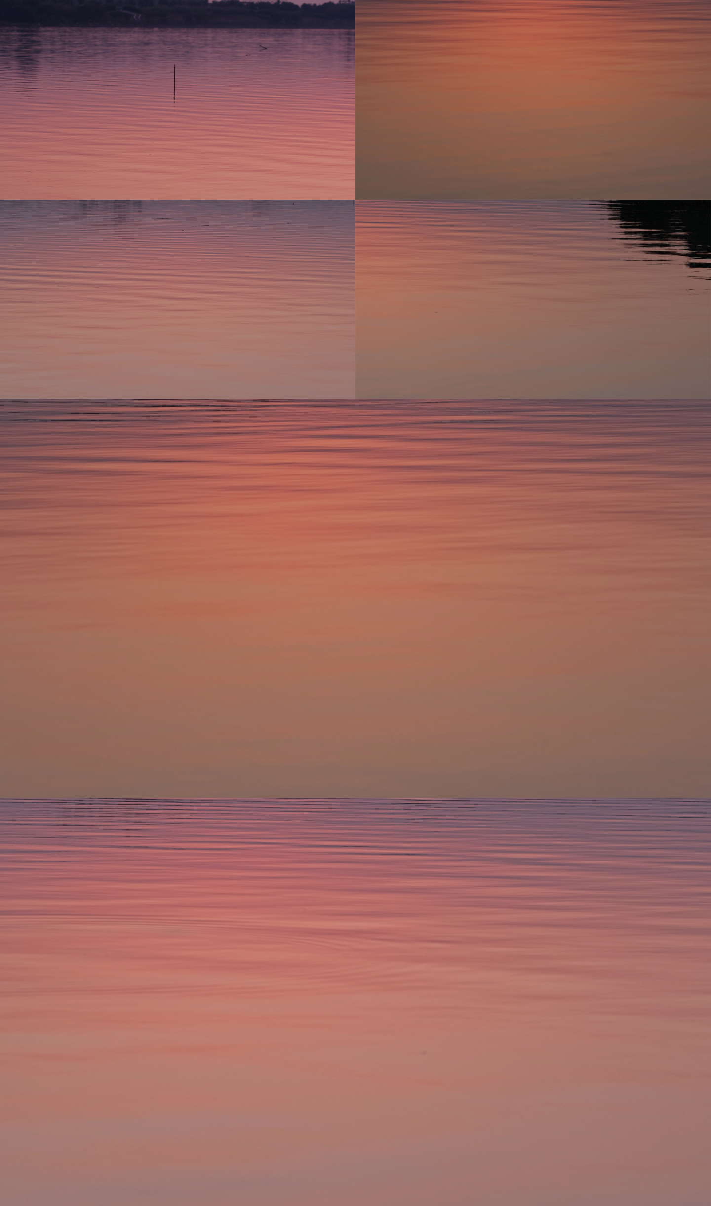 日落江面水面湖面 夕阳水面波浪波光光斑
