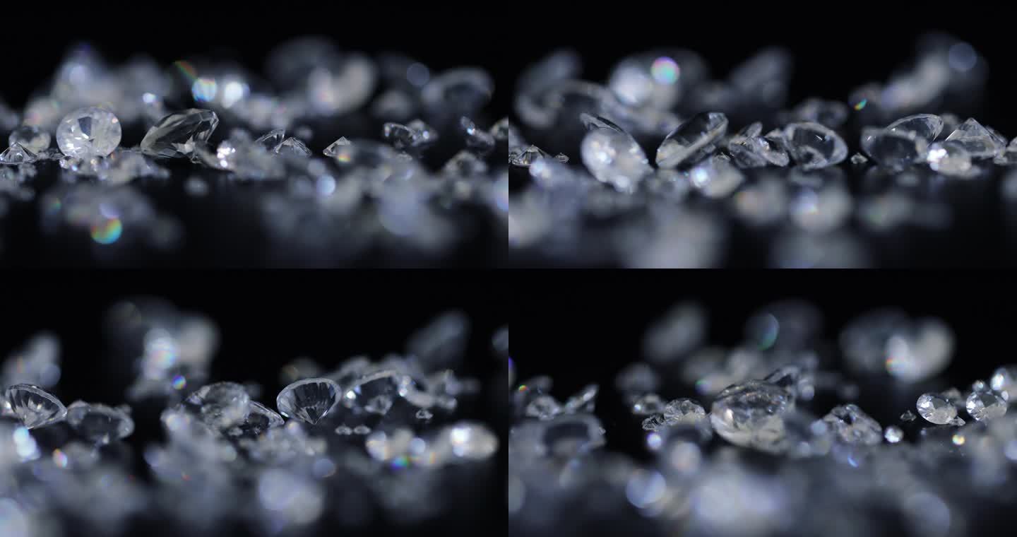 钻石珠宝宝石璀璨光斑虚光折射反射晶莹剔透