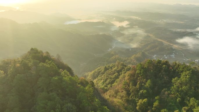 安徽休宁齐云山日出4k