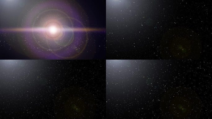 太空大爆炸，宇宙星系的诞生3D渲染动画4K