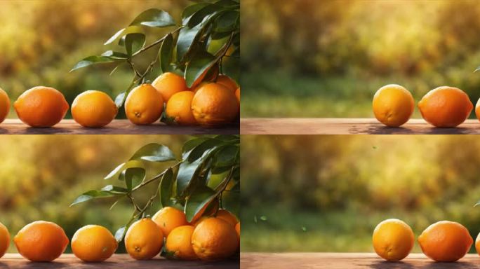 6k宽屏橙子橘子柑橘背景03