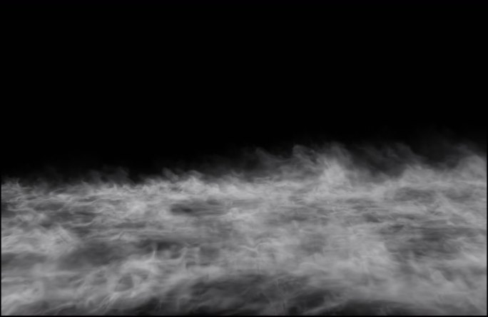 江面雾气雾森近景版带透明通道