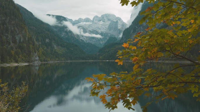 秋天的戈索湖风景宁静