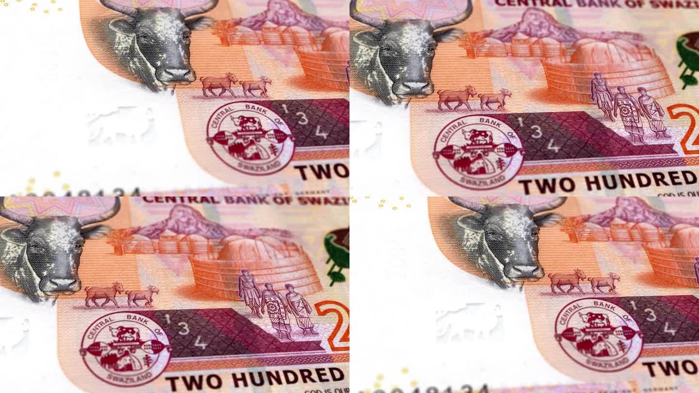 Eswatini Swazi Lilangeni 200钞票，200斯威士兰Lilangeni，斯威