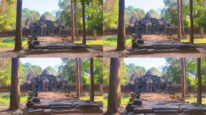塔索姆，塔索姆，柬埔寨吴哥的一个小佛教寺庙