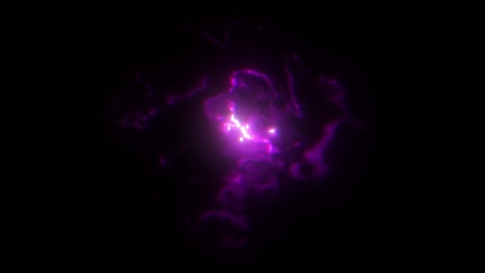 紫色抽象分形电子宇宙风暴动画