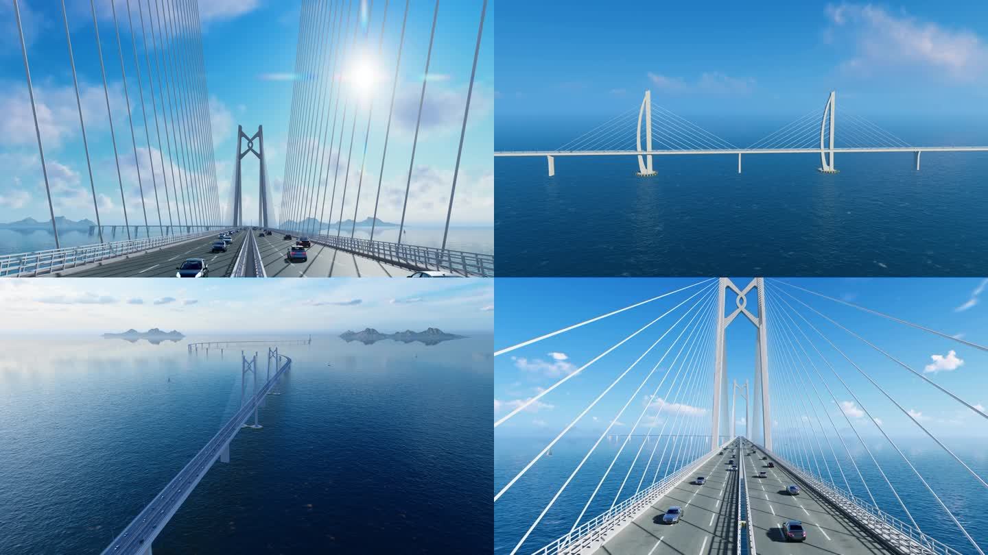 4K港珠澳大桥 跨海大桥