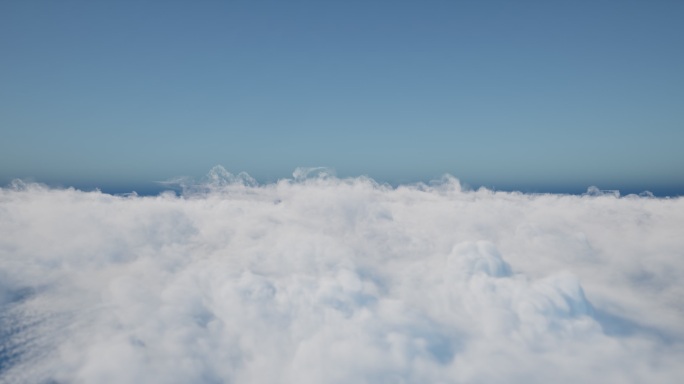 4k云层云海体积云穿梭①