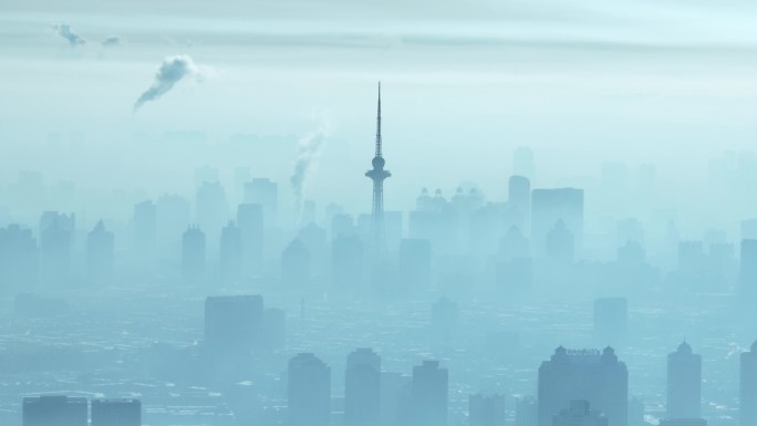 冬季取暖城市雾霾